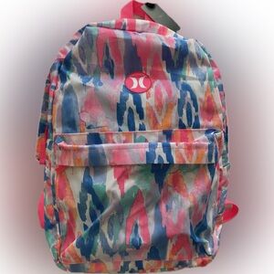 HURLEY HYPER PINK PRINT LAPTOP BACKPACK FITS UP TO 15”